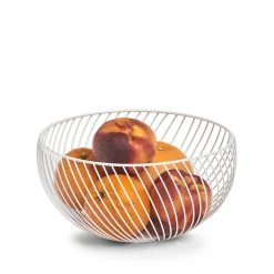 Zeller Corbeille à Fruit En Métal Blanc