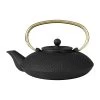 SEMA DESIGN Théière Japonaise En Fonte Noire Et Anse Dorée