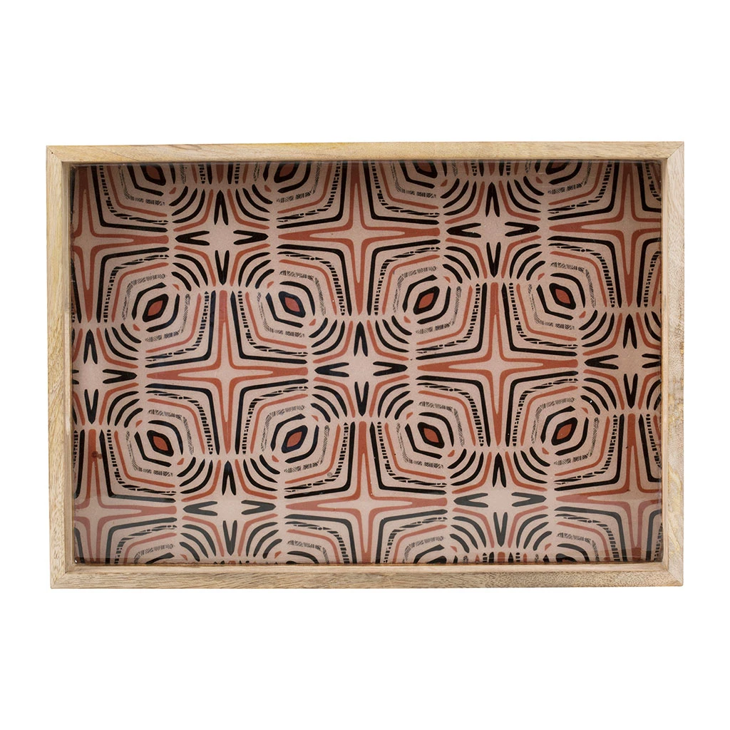 SEMA DESIGN Plateau Caffes Gris En Manguier