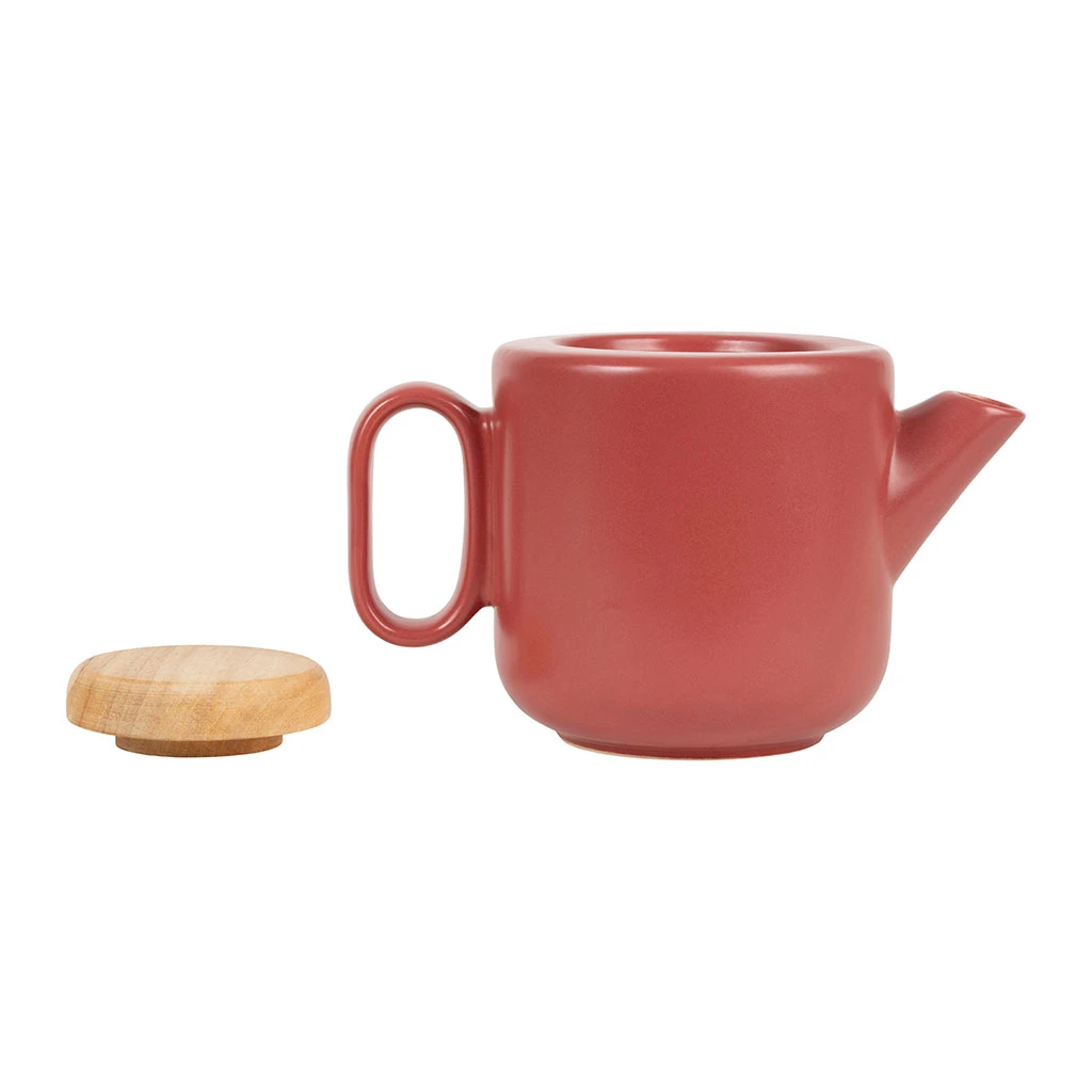 SEMA DESIGN Théière En Grès Rouge Mat Avec Filtre - Baltika – Image 4