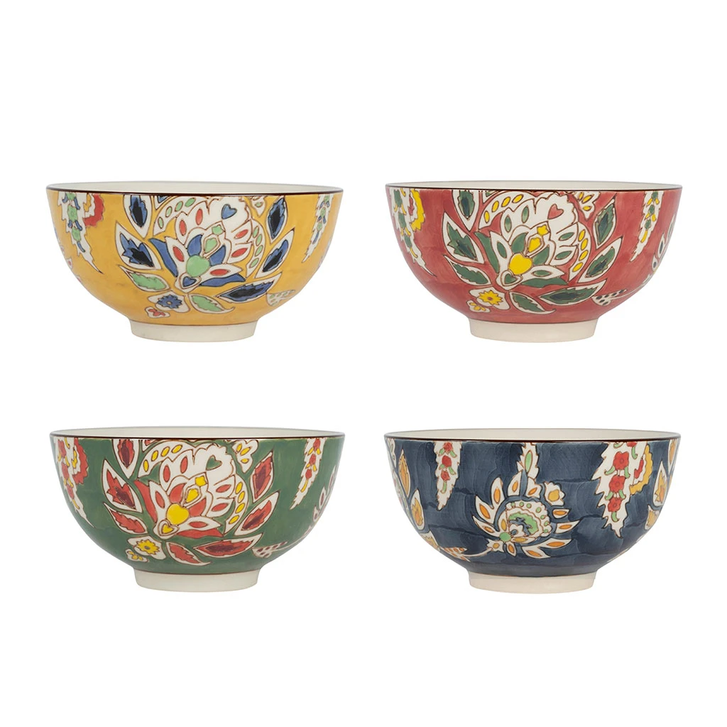 SEMA DESIGN Lot De 4 Bols En Grès Multicolore 65cl - Orchila