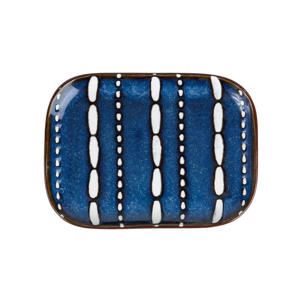 SEMA DESIGN Plat En Porcelaine Indigo - Urazia