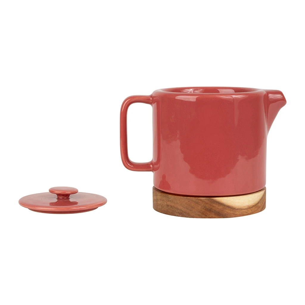 SEMA DESIGN Théière En Grès Framboise Et Banbou Avec Filtre - Nordika – Image 2