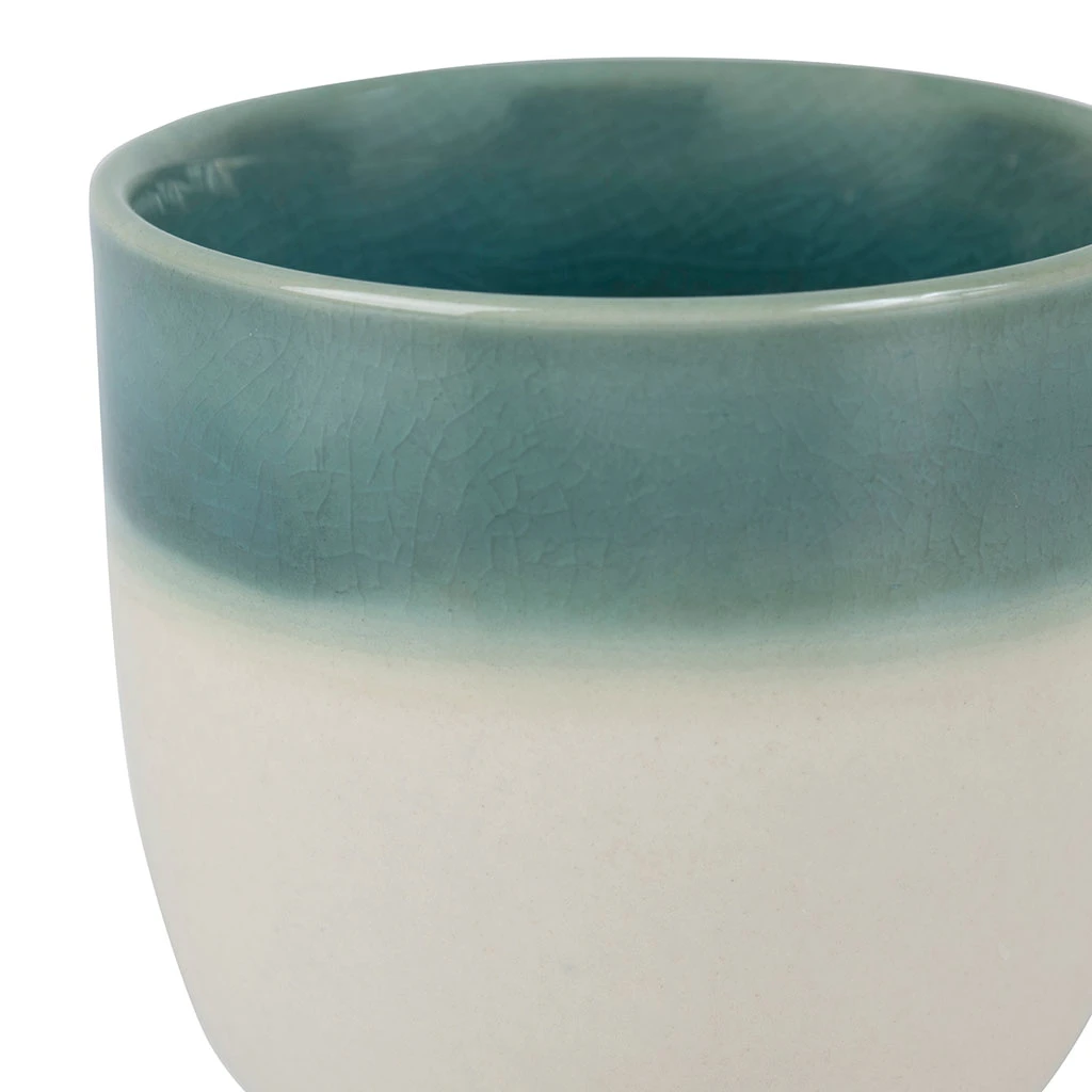 SEMA DESIGN Gobelet En Grès émeraude Et Blanc - Crakel – Image 2