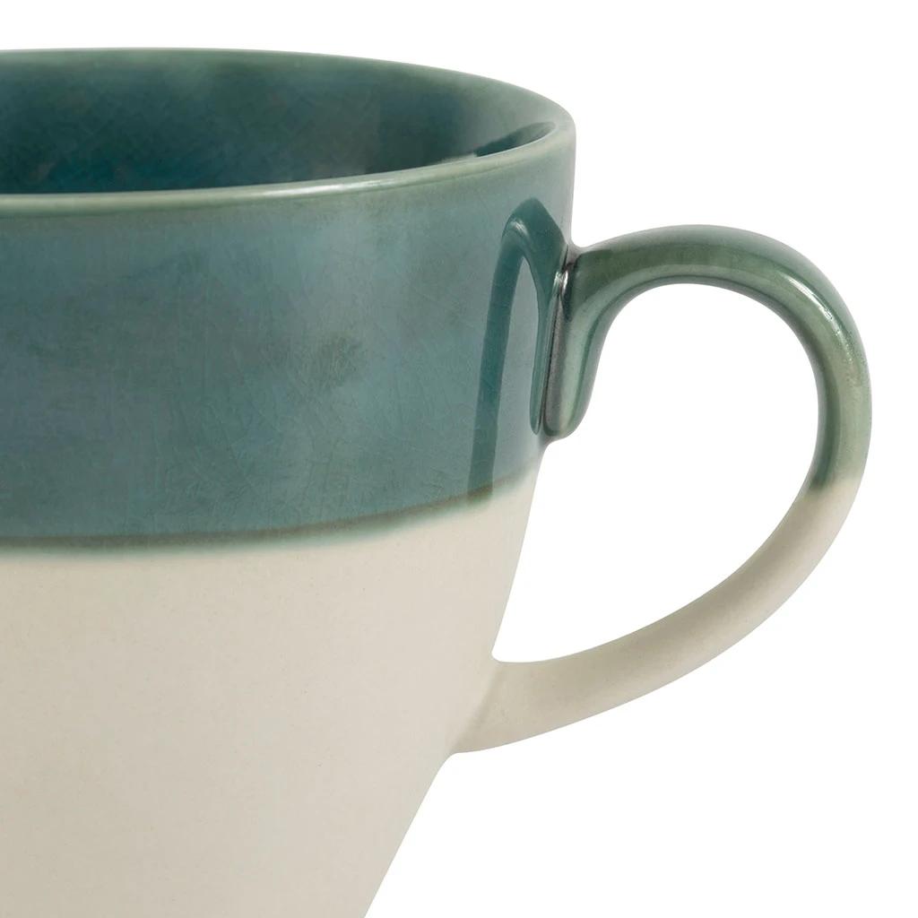 SEMA DESIGN Tasse En Grès émeraude Et Blanc - Crakel – Image 2