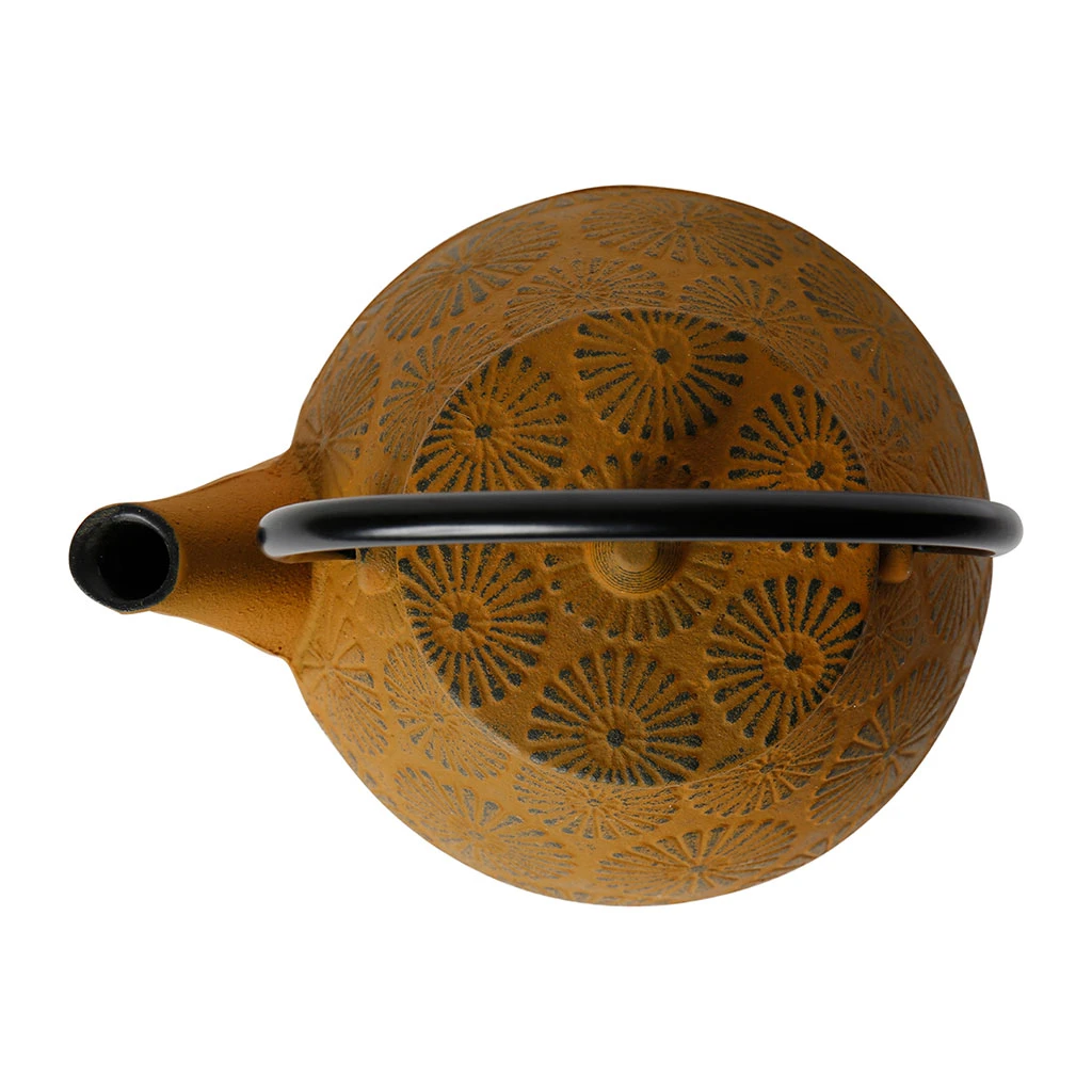 SEMA DESIGN Théière En Fonte Jaune Et Noir - Lotus – Image 5