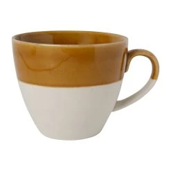 SEMA DESIGN Tasse En Grès Moutarde Et Blanc - Crakel
