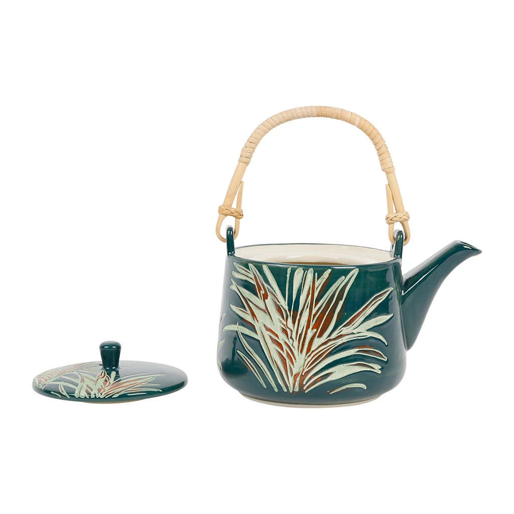 SEMA DESIGN Theiere En Grès émeraude Avec Filtre - Tropic'art – Image 2