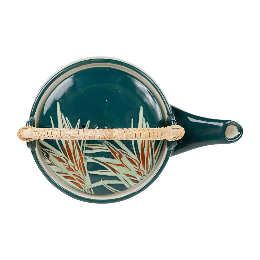 SEMA DESIGN Theiere En Grès émeraude Avec Filtre - Tropic'art – Image 3