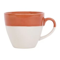 SEMA DESIGN Tasse En Grès Terracotta Et Blanc - Crakel