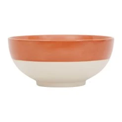 SEMA DESIGN Saladier En Grès Blanc Et Terracotta - Crakel