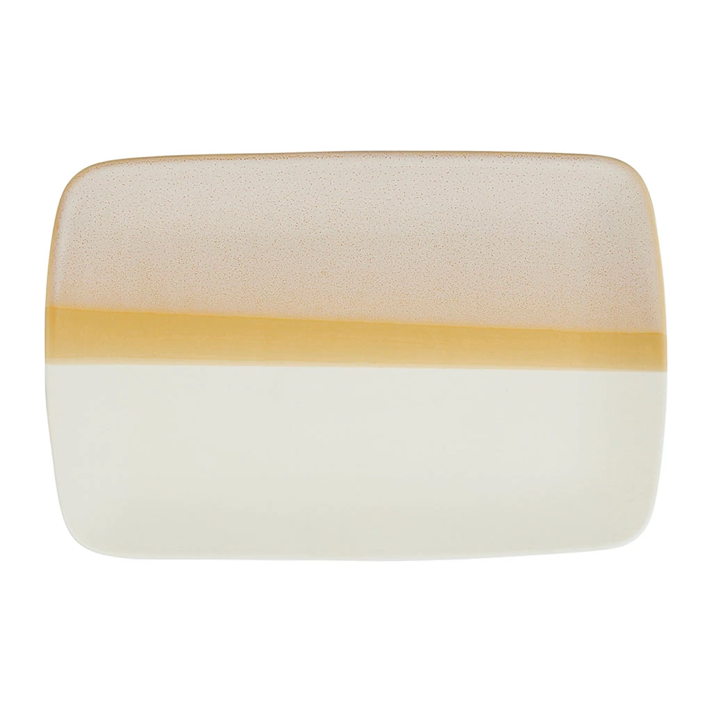 SEMA DESIGN Plat En Porcelaine Nude Et Blanc - Earth Notes