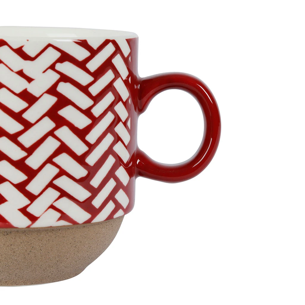 SEMA DESIGN Lot De 2 Tasses à The En Grès Grenat - Indired – Image 3