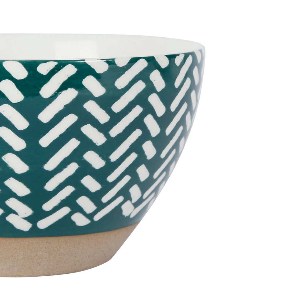 SEMA DESIGN Lot De 2 Bols En Grès Emeraude 75cl - Indigreen – Image 2