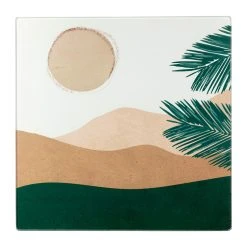 SEMA DESIGN Planche à Découper Sunset Terracotta En Verre - Sweet Leaves