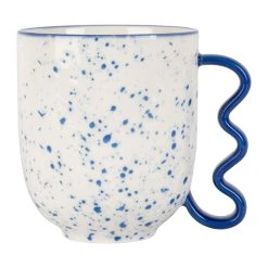 SEMA DESIGN Mug Bleu 37.5cl En Porcelaine - Funny