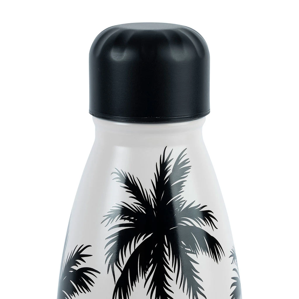 SEMA DESIGN Gourde Isotherme Palmier écru Et Noir 50cl En Inox - Palmea – Image 2