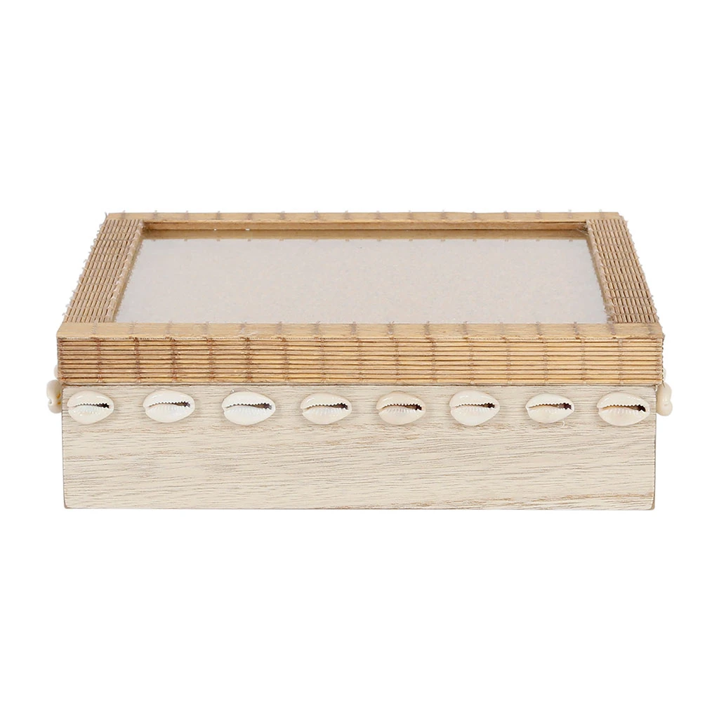 SEMA DESIGN Boite à Thé 9 Compartiments Sable Et Coquillages - Blue Sand