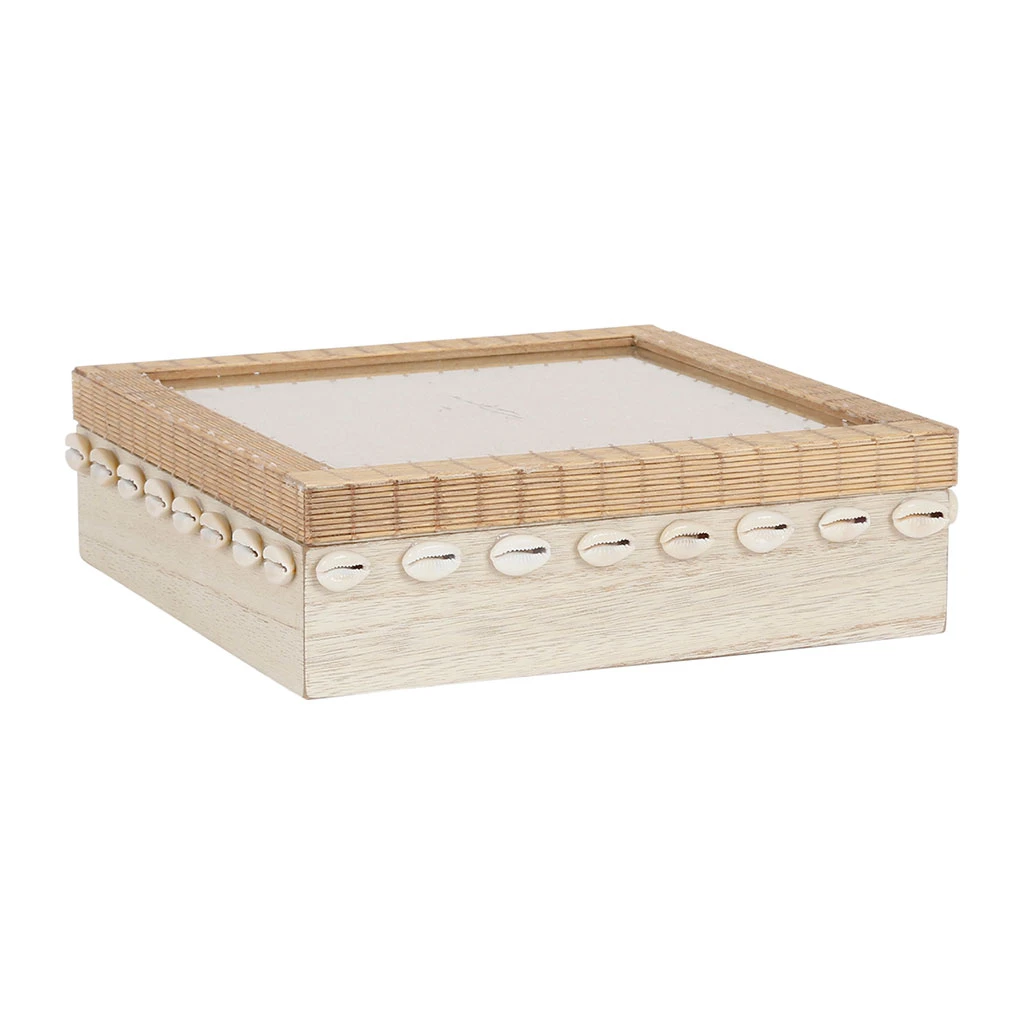 SEMA DESIGN Boite à Thé 9 Compartiments Sable Et Coquillages - Blue Sand – Image 2