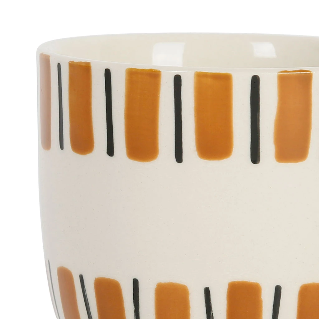 SEMA DESIGN Gobelets X3 Rayés Terracotta 17.5cl En Grès - Madeira – Image 2