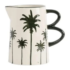 SEMA DESIGN Pichet Palmier Vert Foncé 1.5l En Grès - Palmea