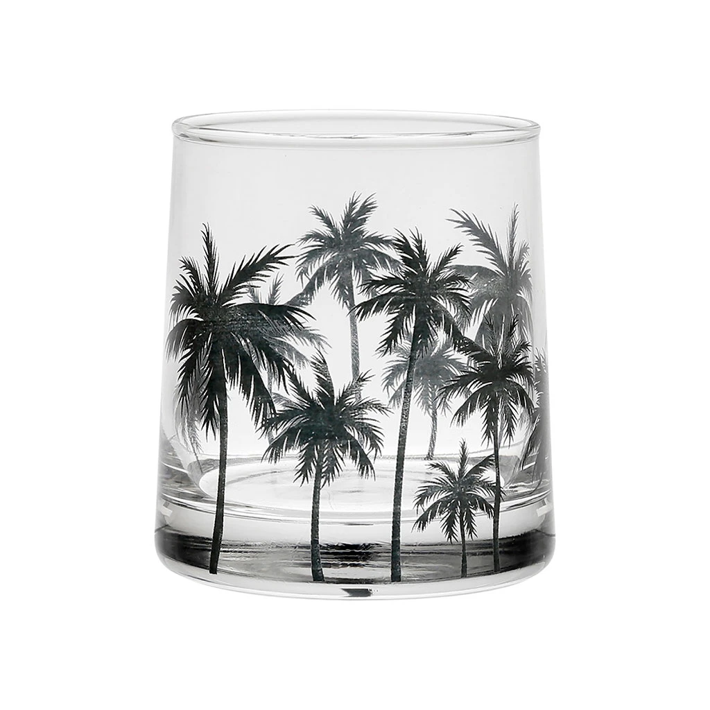 SEMA DESIGN Gobelet Palmier Noir 25cl En Verre - Palmea