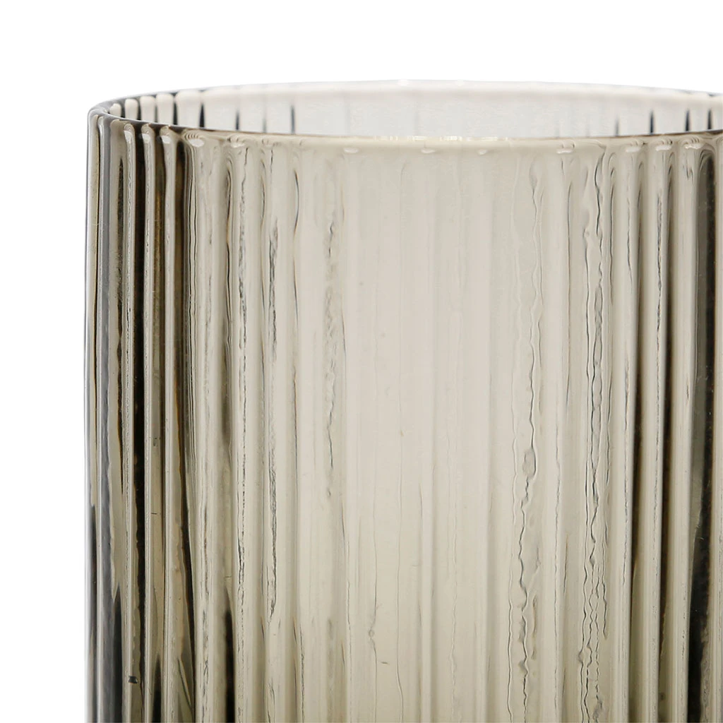 SEMA DESIGN Gobelet Strié Gris Fumé 35cl En Verre - Folky – Image 2