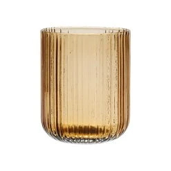 SEMA DESIGN Gobelet Strié Ambre 35cl En Verre - Folky