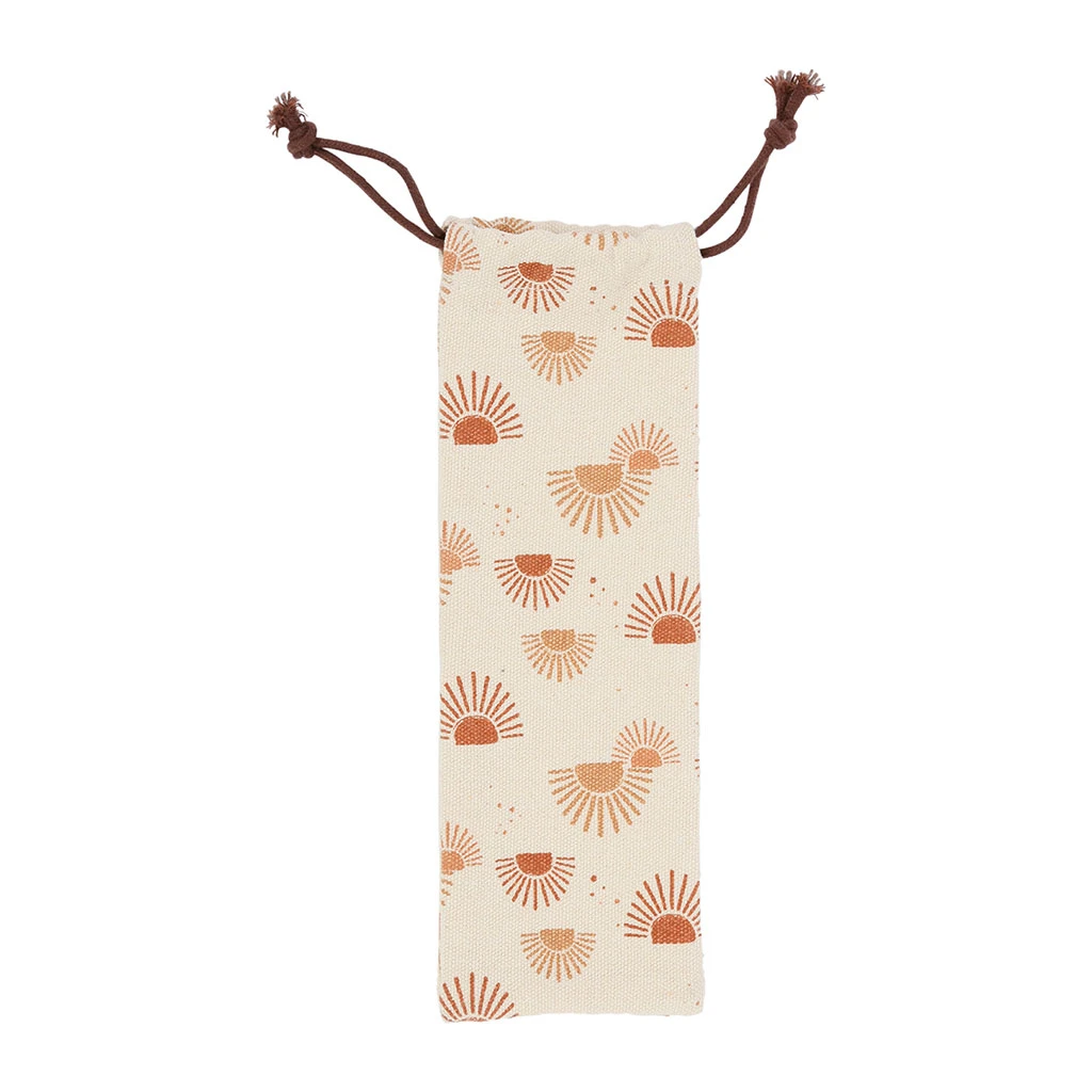 SEMA DESIGN Couverts En Inox à Emporter Avec Pochette Terracotta-terre Brulee – Image 2